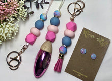 Load image into Gallery viewer, Lanyard, Keychain, Car Diffuser and Earring Sets