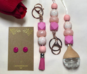 Lanyard, Keychain, Car Diffuser and Earring Sets