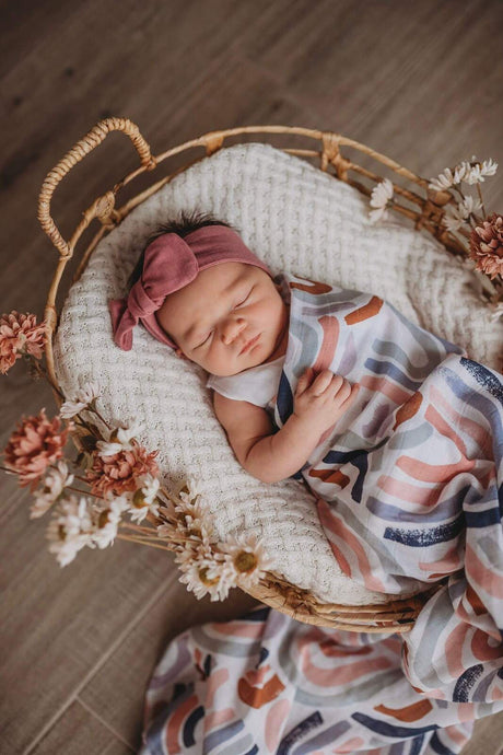 Rainbow Baby | Organic Muslin Wrap